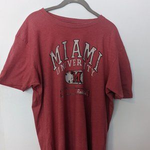 Miami University Ohio Vintage Light Red Men's Tee Size XL